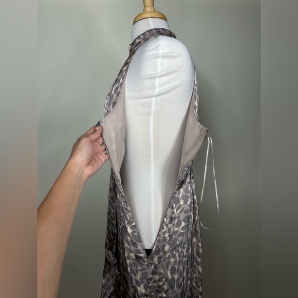 Good American The Resort Leopard Halter Dress - Size 3 - Picture 15 of 16